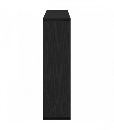 vidaXL Mirror Cabinet Black Oak 76 x 15 x 55 cm Engineered Wood