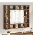 vidaXL Mirror Cabinet Old wood 91 x 15 x 76.5 cm Engineered Wood