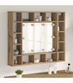 vidaXL Mirror Cabinet Artisan Oak 91 x 15 x 76.5 cm Engineered Wood