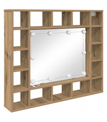 vidaXL Mirror Cabinet Artisan Oak 91 x 15 x 76.5 cm Engineered Wood