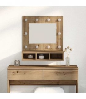 vidaXL Mirror Cabinet Artisan Oak 60 x 31.5 x 62 cm Engineered Wood