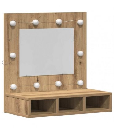 vidaXL Mirror Cabinet Artisan Oak 60 x 31.5 x 62 cm Engineered Wood