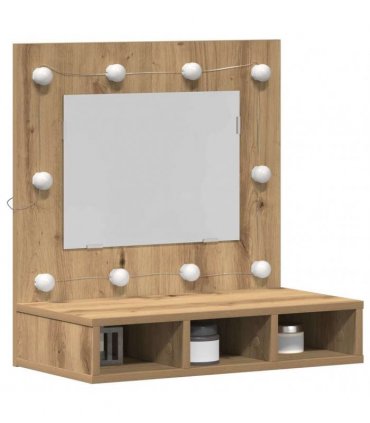vidaXL Mirror Cabinet Artisan Oak 60 x 31.5 x 62 cm Engineered Wood