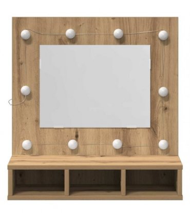 vidaXL Mirror Cabinet Artisan Oak 60 x 31.5 x 62 cm Engineered Wood