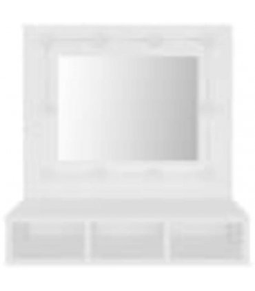 vidaXL Mirror Cabinet with LED White 60x31.5x62 cm