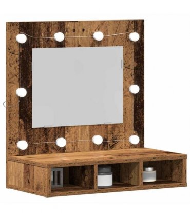 vidaXL Mirror Cabinet Old wood 60 x 31.5 x 62 cm Engineered Wood