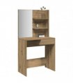 vidaXL Dressing Table with Mirror Artisan Oak 74.5x40x141 cm