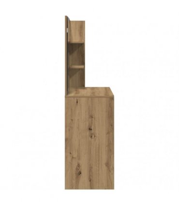 vidaXL Dressing Table with Mirror Artisan Oak 74.5x40x141 cm