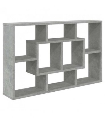 vidaXL Wall Shelf Concrete Grey 85x16x52.5 cm Engineered Wood
