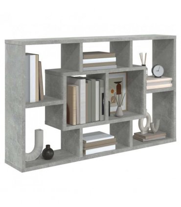 vidaXL Wall Shelf Concrete Grey 85x16x52.5 cm Engineered Wood