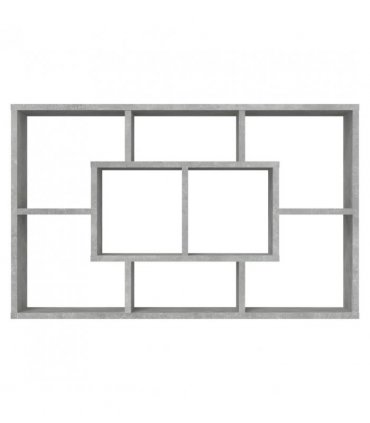 vidaXL Wall Shelf Concrete Grey 85x16x52.5 cm Engineered Wood
