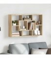 vidaXL Wall Shelf Sonoma Oak 85x16x52.5 cm Engineered Wood