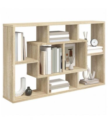 vidaXL Wall Shelf Sonoma Oak 85x16x52.5 cm Engineered Wood