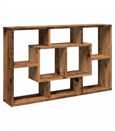 vidaXL Wall Shelf Old Wood 85x16x52.5 cm Engineered Wood