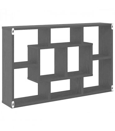 vidaXL Wall Shelf Black Oak 85 x 16 x 52.5 cm Engineered Wood