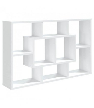vidaXL Wall Shelf White 85x16x52.5 cm Engineered Wood