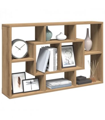 vidaXL Wall Shelf Artisan Oak 85x16x52.5 cm Engineered Wood