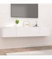 vidaXL TV Cabinets 2 pcs White 80x30x30 cm Engineered Wood