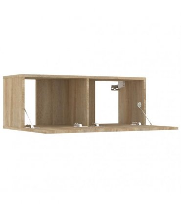 vidaXL TV Cabinets 2 pcs Sonoma Oak 80x30x30 cm Engineered Wood