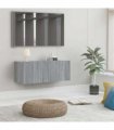 vidaXL TV Cabinet Grey Sonoma 80x30x30 cm Engineered Wood