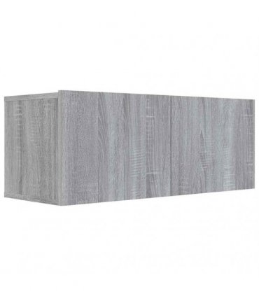 vidaXL TV Cabinet Grey Sonoma 80x30x30 cm Engineered Wood