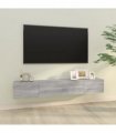 vidaXL Wall TV Cabinets 2 pcs Grey Sonoma 100x30x30 cm Engineered Wood