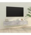vidaXL Wall TV Cabinets 2 pcs Concrete Grey 100x30x30 cm Engineered Wood