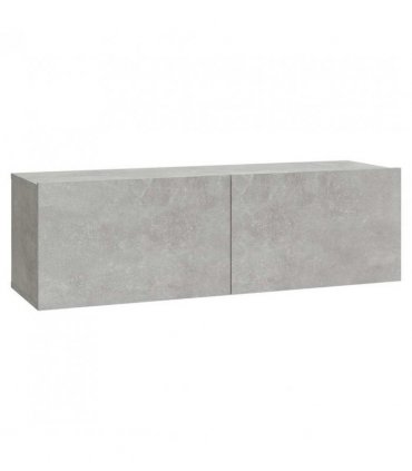 vidaXL Wall TV Cabinets 2 pcs Concrete Grey 100x30x30 cm Engineered Wood