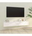vidaXL Wall TV Cabinets 2 pcs White 100x30x30 cm Engineered Wood