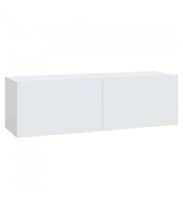 vidaXL Wall TV Cabinets 2 pcs White 100x30x30 cm Engineered Wood