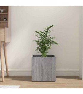 vidaXL Planter Box Grey Sonoma 40x40x40 cm Engineered Wood