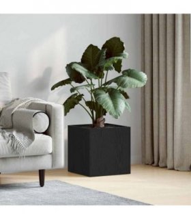 vidaXL Planter Box Black Oak 40 x 38.5 x 40 cm Engineered Wood