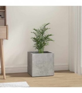 vidaXL Planter Box Concrete Grey 40x40x40 cm Engineered Wood