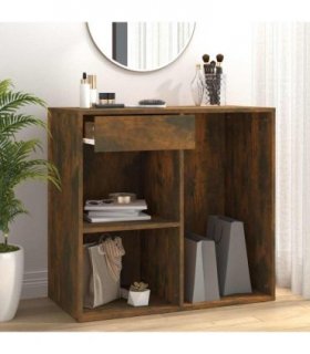 vidaXL Cosmetic Cabinet | Smoked Oak | Engineered Wood | 80x40x75 cm