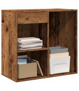 vidaXL Cosmetic Cabinet Old Wood 80x40x75 cm Engineered Wood