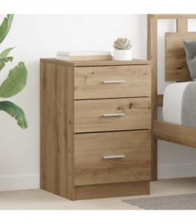 vidaXL Bedside Cabinet Artisan Oak 40 x 40 x 63 cm Engineered Wood