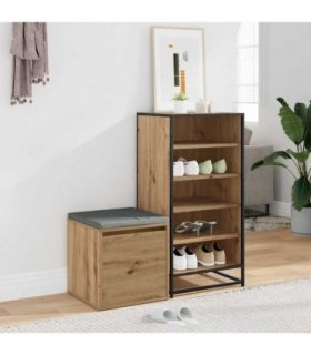 vidaXL Box Drawer Artisan Oak 40.5x40x40 cm Engineered Wood