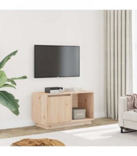 vidaXL TV Cabinet 74x35x44 cm Solid Wood Pine — Colour: natural