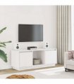 vidaXL TV Cabinet White 110.5x35x44 cm Solid Wood Pine