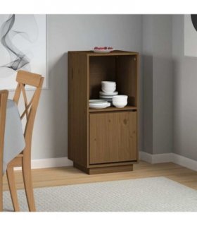 vidaXL Sideboard Honey Brown 38x35x80 cm Solid Wood Pine