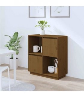vidaXL Sideboard Honey Brown 74x35x80 cm Solid Wood Pine