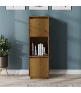 vidaXL Highboard Honey Brown 38x35x117 cm Solid Wood Pine