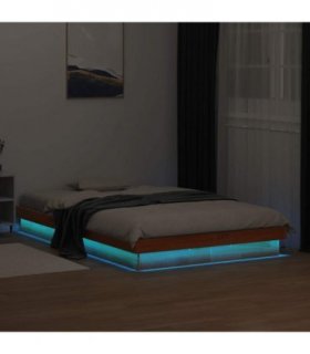 vidaXL Bed Frame | Wax brown | Solid pine wood | Double | Bed Frame — Size: 120 x 200 cm