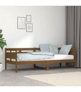 vidaXL Day Bed | Honey brown | Solid pine wood, plywood | Single — Size: 80 x 200 cm