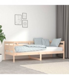 vidaXL Day Bed | Natural Wood | Solid Pine Wood, Plywood | Single — Size: 80 x 200 cm