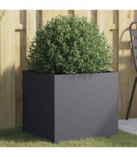 vidaXL Planter Anthracite 49x47x46 cm Steel — Size: 49 x 47 x 46 cm