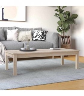 vidaXL Coffee Table 110x50x30 cm Solid Wood Pine — Colour: natural, Size: 110 x 50 x 30 cm