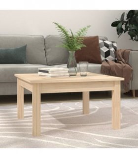vidaXL Coffee Table 55x55x30 cm Solid Wood Pine — Colour: natural, Size: 55 x 55 x 30 cm
