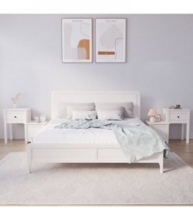 vidaXL Bedside Cabinet 2 pcs White 79.5x38x65.5 cm Solid Wood Pine