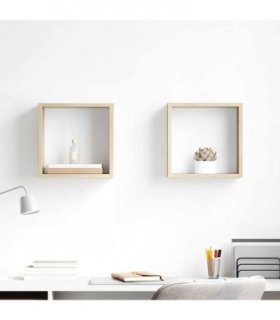 vidaXL Wall Cube Shelves 2 pcs Sonoma Oak 30x15x30 cm — Size: 30 x 15 x 30 cm
